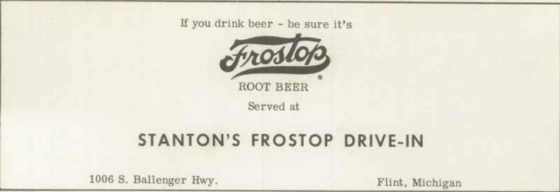 Frostop Root Beer - Vintage Yearbook Ad (newer photo)